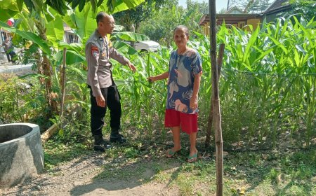Polsek Pilangkenceng Dorong Masyarakat Manfaatkan Pekarangan Menjadi Lahan Produktif
