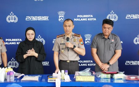 Polresta Malang Kota Amankan Dua Kurir Jaringan Aceh Sita 3,2 Kg Sabu dan 2.480 Butir Ekstasi